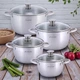 Набор кастрюль Kamille KM-4904 8 предметов из нержавеющей стали - изображение 11