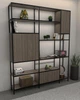 Стелаж в стилі лофт EcoLoft Лібро DSP-1382-4 Монтеверде - зображення 1