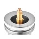 Донный клапан для умывальника Koer PW-01-11 1 1/4'' (кнопка) (Белая керамическая накладка) (KR3405) - изображение 5