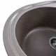 Гранитная мойка для кухни Platinum 6250 SOUL матовая овальная, с крылом, дюна - изображение 3