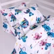 Простынь MirSon Полуторная 150х220 см Kids Time 17-0909 Cute Stitch White Бязь (2200012553015) - изображение 4