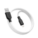 Кабель USB Ridea RC-M134 Soft Silicone потужність 12W iPhone 2.4A 1m White - Black - зображення 1