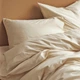 Простынь на резинке MBM HOME "Элегия" 160х200 см бежевая (BL-FS-23 BEIGE) - изображение 2