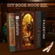 Конструктор Book Nook "Library of Books" Sl-06 NB1920 - Бук Нук Библиотека, DIY румбокс на книжную полку с подсветкой - изображение 6