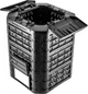 Садовий компостер Kadax Fixem 950 л Чорний K10268 (5903699499016) - зображення 2