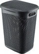 Кошик для білизни Kadax Briec 55 л Темно-сірий K9627 (5903699491959) - зображення 1