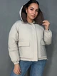 Куртка жіноча Fashions 87257 двостороння пуффер з капюшоном L коричнева з бежевим - зображення 3
