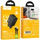 Мережевий зарядний пристрій Hoco N71 Nuevo PD30W+QC3.0 (1USB-A/1C) + кабель Type-C to Type-C Black - изображение 5