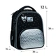 Рюкзак школьный каркасный Kite Education Black&Silver K26-556M-2 - изображение 1