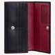 Женский кожаный кошелек Visconti CD21 Topaz Black Red — Натуральная кожа, RFID-защита, На ровную купюру, 18 см, Черно-красный - изображение 4