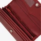Женский кожаный кошелек Visconti HT35 Buckingham Red — Классическая форма под прямую купюру, Закрывается на кнопку, Монетница на молнии, RFID-защита, Натуральная кожа - изображение 9