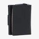 Женский кожаный кошелек Ashwood X30 Black — Компактный вертикальный на кнопке, Внешняя монетница, RFID-защита, Натуральная зернистая кожа, Черный - изображение 4