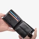 Мужское кожаное портмоне Visconti HT10 Knightsbridge Black — Натуральная кожа, RFID-защита, на кнопке, Черное - изображение 5