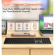 Беспроводная клавиатура и мышь Meetion C230 (для Mac и Windows, 108 клавиш, бесшумная мышь, 2.4G, Bluetooth, USB Type-C) - Черный - изображение 8