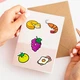 Набір наліпок Фрукти та овочі Cute Food 50 шт - зображення 3