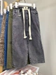 Джинси палаццо на дівчинку однотон 116 сірі (4jq-ack-6h3) - изображение 3