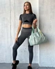Спортивная женская сумка ЗD Bags "Конверт" на 4 отделения для спортзала компактная 41x23x23 см Ментол-мята (4643) - изображение 2