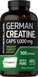 Добавка премиум-класса для роста мышечной массы Fitness Labs German Creatine Monohydrate Capsules 1000mg 300 капсул - изображение 1