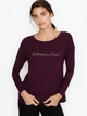 Реглан с запахом Victoria's Secret бордового кольору р. XXL 30016 - зображення 1
