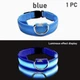 Светодиодный ошейник для собак Petify Luminous LED Collar L голубое небо, светящийся в темноте, 3 режима свечения, видимость до 100 м, регулируемый 41-54 см, полиэстер, от батарейки, Арт. XN40741 - изображение 3