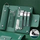 Маникюрно-педикюрный набор Nail Clipper Set 10 в 1, зеленый - изображение 2