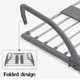 Складная сушилка для белья на балкон, окно или батарею Folding Clothes Hanger, двойная - изображение 6