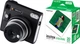 Комплект Камера моментальной печати Fujifilm Instax SQ40 Black (16802802) + Картридж с фотобумагой моментальной фотографии Fujifilm Instax Square Film EU 10X2/PK (16921634) - изображение 1