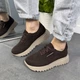 Женские кроссовки ITstyle замшевые Коричневые 38 (506455) - изображение 8