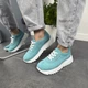 Женские кроссовки ITstyle замшевые Голубые 38 (506455) - изображение 9