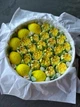 Зефірні квіти та лимони в подарунковій коробці 25 см honeycake - зображення 3