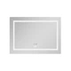 Комплект: дзеркало Lidz Kubis 800×600 LED Touch + антизапотівання + йоржик - изображение 3