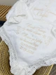Утеплённая крыжма для девочки Family Tradition велюровая махра плюш с вышивкой 100х100 см белая Таинство Крещения Софии - изображение 3