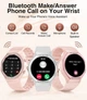 Женские фитнес-часы с функцией звонка (Pink), 1.7" Сенсорный экран, IP67 - изображение 8