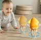Игрушка танцующий кальмар-осьминог Tummy Time Octopus Smart Жёлтый Со светом и музыкой - изображение 4