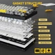 Механічна бездротова (Bluetooth + 2,4G) клавіатура з HOT SWAP Attack SHARK X820Ultra, 80 key, RGB, Gift Switch, Win/Mac OS, УКР/АНГЛ, Star Black/Чорний (X820ULTRASB) - изображение 8