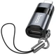 Перехідник Hoco UA44 (iP для USB-C female) PD30 Вт з Type-C на Lightning LED дисплей Чорний - зображення 3