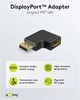 Перехідник відео Goobay DisplayPort M/F (адаптер) v2.1 8K@144Hz кутовий 90° вліво чорний(75.07.7132) - зображення 3