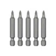 Комплект викруткових насадок PZ1 1/4"*50мм, ACR, S2, уп. 5од., STORM INTERTOOL VT-0203 - зображення 1