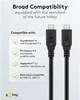 Кабель пристроїв Goobay USB Type-C M/M 2.0m (USB4) 40Gbps 100W 8K@60Hz Cu чорний(75.07.4193) - зображення 7