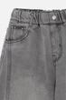 Джинсы wide leg для девочки 152 цвет серый YZTX KIDS ЦБ-00290305 - изображение 5