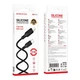 Кабель для зарядки і передачі даних USB Borofone BX113 Silicone PD27W кабель Type-C to Lightning 2m для пристроїв Apple Black - зображення 1