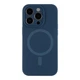Чохол Premium Glow Silicone Case Full Camera with Magsafe для iPhone 14 Pro Max Dark blue - изображение 1