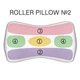 Ортопедическая подушка для сна на животе Roller Pillow №2 (под живот) от Beauty Balance, шелковая наволочка, цвет Лаванда, 41х23х9 см - изображение 2