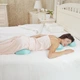 Ортопедическая подушка для сна на животе под голову Beauty Balance, форма «Бабочка», шелковая наволочка, цвет Лаванда, 45х39х8 см - изображение 7
