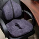 Ортопедическая подушка на спинку сиденья Correct Line Max от Correct Shape, чехол замша на дайвинге, цвет Серый, 37х36х8 см - изображение 9