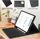 Клавиатурный чехол для iPad Pro 11 (M4) с держателем для Apple Pencil Bluetooth съемный QWERTY черный PU - изображение 3