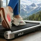 Домашняя электрическая беговая дорожка с регулировкой угла наклона HALO-FIT Vela 1-10 км/ч 100кг 7% - изображение 7
