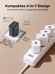 Мережевий USB адаптер Yosou 33W на 4 USB-порти — Швидка зарядка Quick Charge 3.0 для iPhone та Samsung - зображення 2