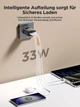 Мережевий USB адаптер Yosou 33W на 4 USB-порти — Швидка зарядка Quick Charge 3.0 для iPhone та Samsung - зображення 4