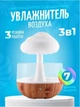 Увлажнитель воздуха гриб ночник аромадиффузор для дома комнаты офиса портативный на аккумуляторе ультразвуковой с эффектом дождя подсветкой увлажнители ночники для детей (0110) - изображение 8